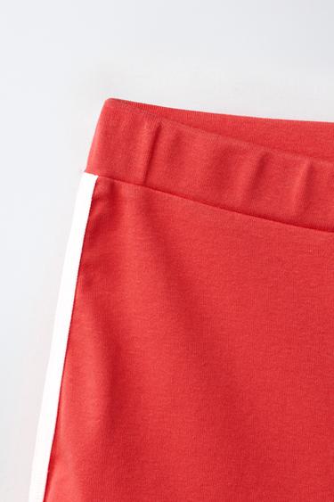 CROPPED SPAIN LEGGINGS - Red by Zara - Image 2