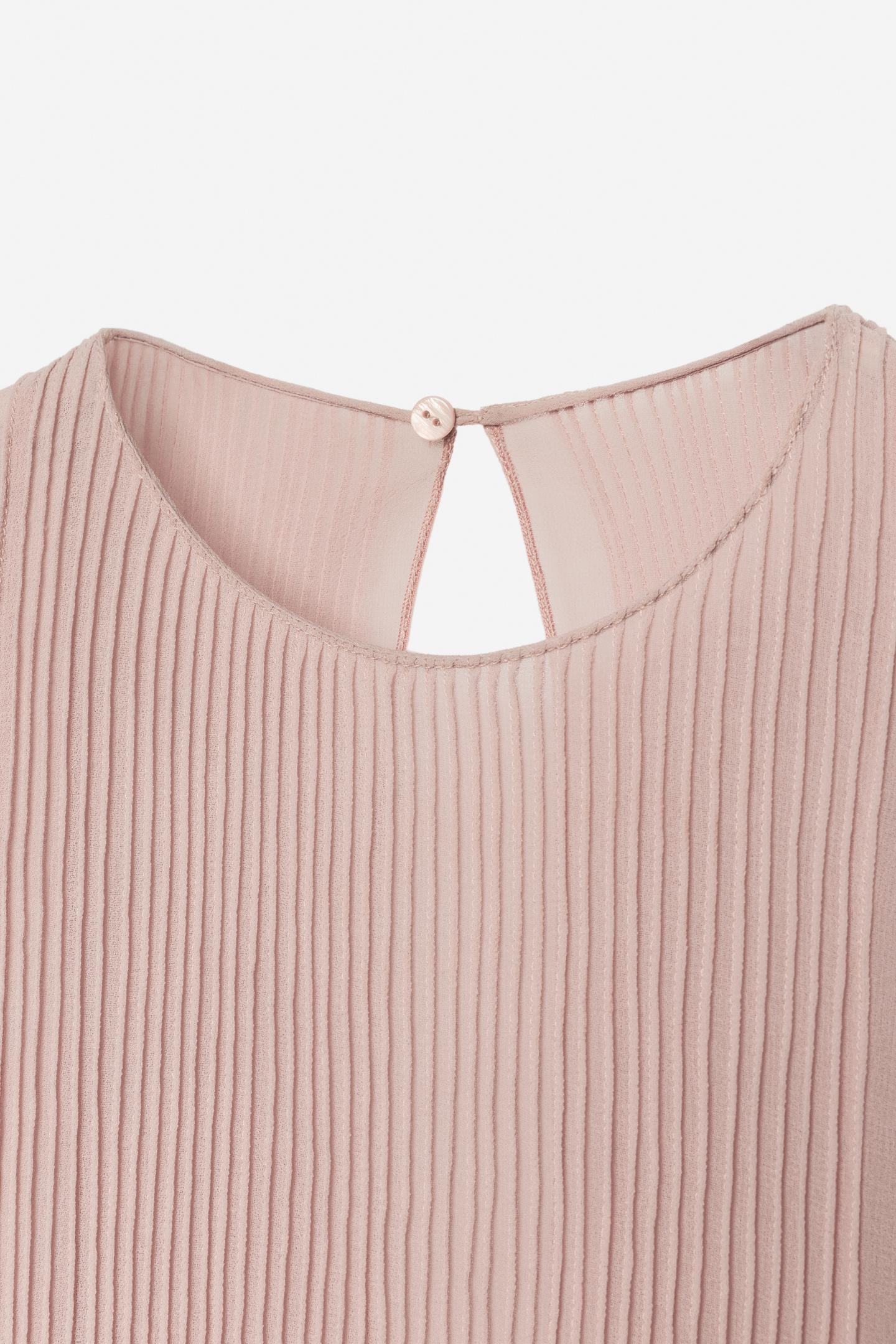Женское платье Zara Pleated Dress - the Item, цвет: Бледный розовый — фото 10