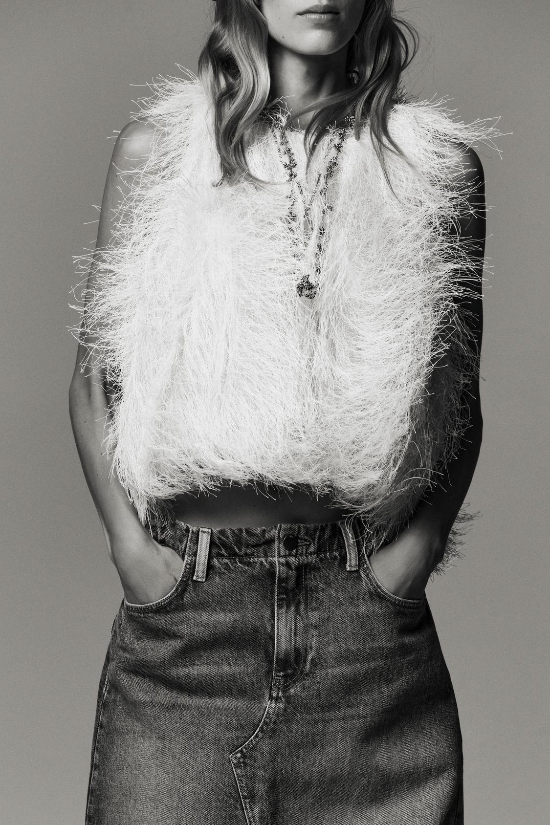 FRINGED CROP TOP