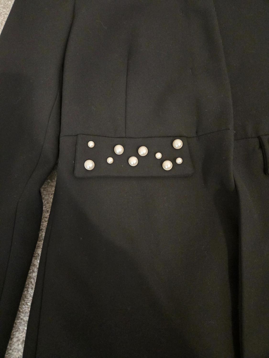 MOLESKIN FROCK COAT WITH PEARL BEADS - Image 2