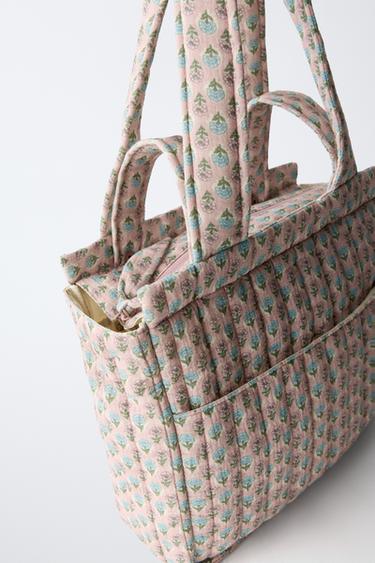 SAC DE MATERNITÉ À FLEURS - Rose de Zara - Image 2