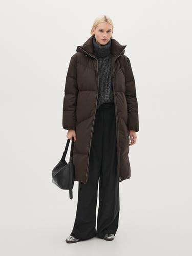 Zara Technical down puffer jacket - Dark brown - Image 0