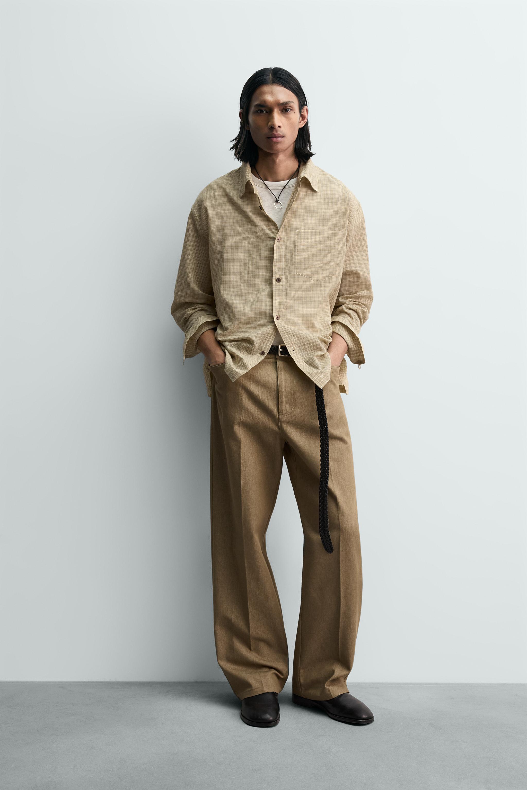 LIMITED EDITION PLAID SHIRT - Ecru/Yellow | ZARA Canada