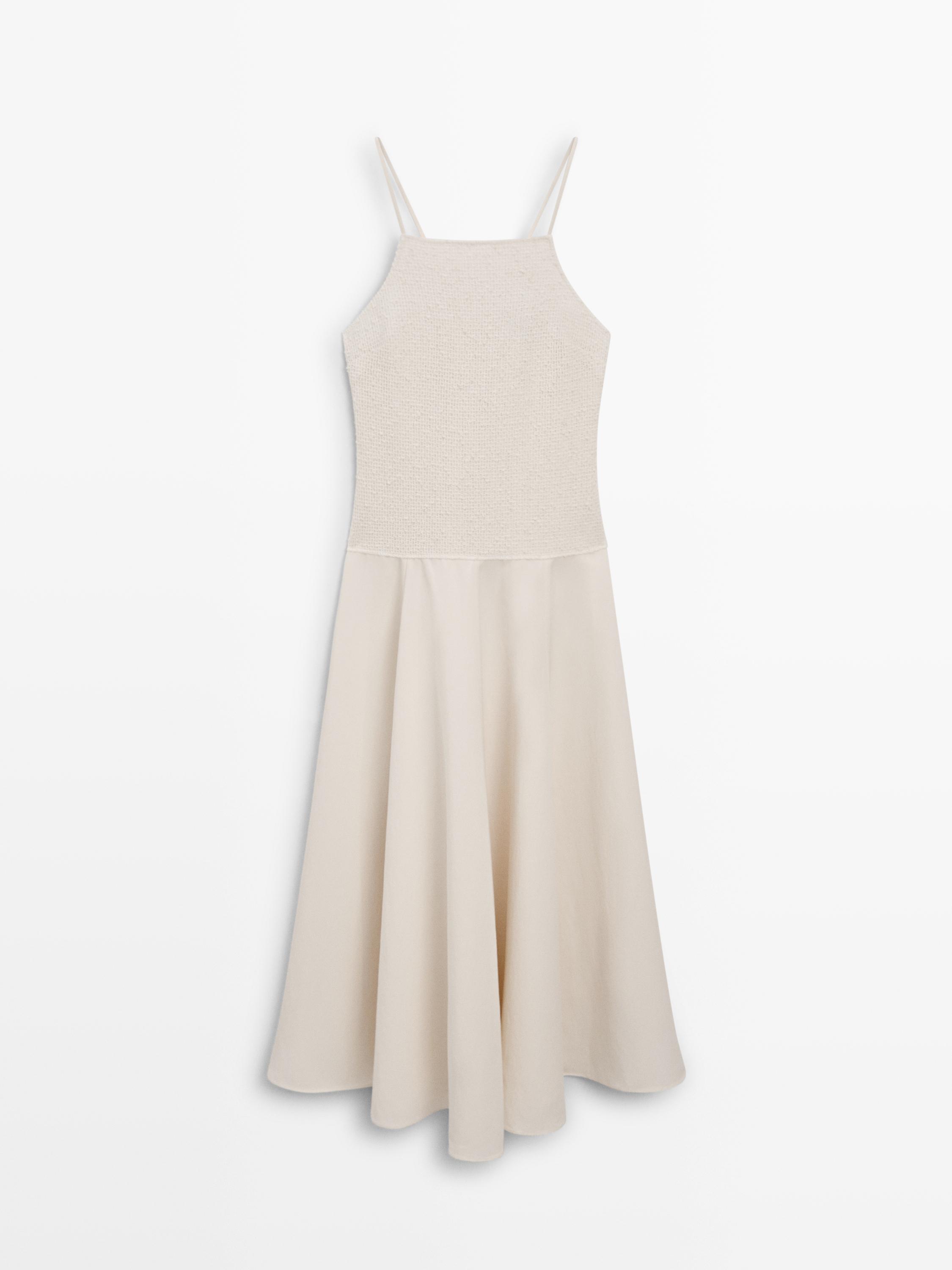 Robe longue bi-matière