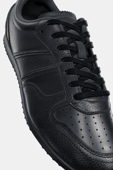 CHAUSSURES DE SPORT EN CUIR - Noir de Zara - Image 7