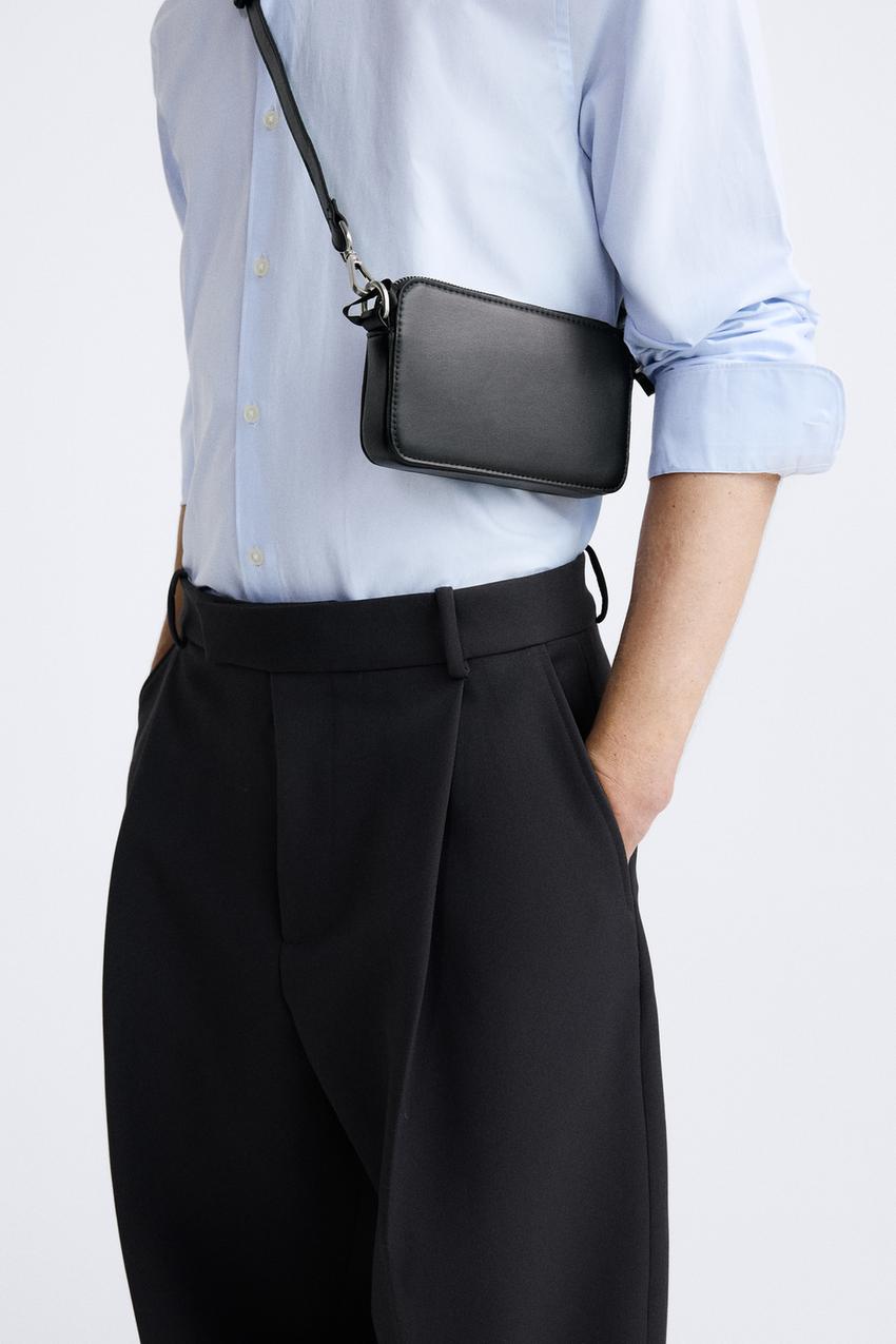 Black cross body bag zara Outlet