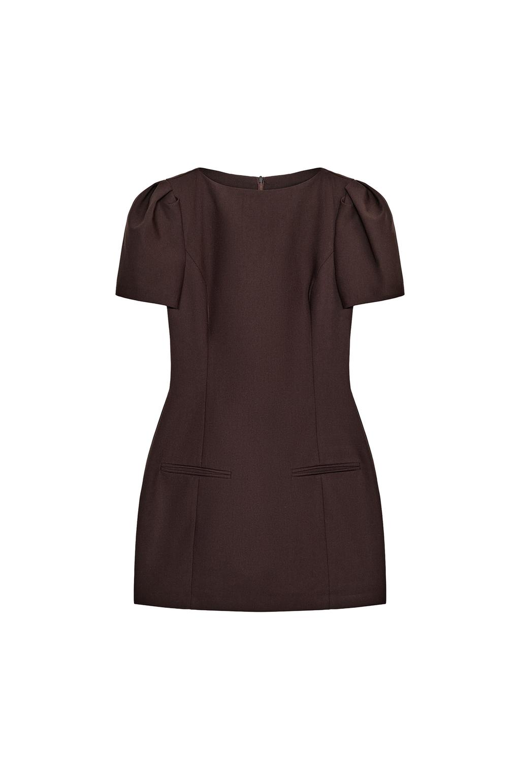 SHORT PLEATED POCKET DRESS - image 3