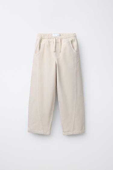 BALLOON SEAM TROUSERS - Ecru by Zara