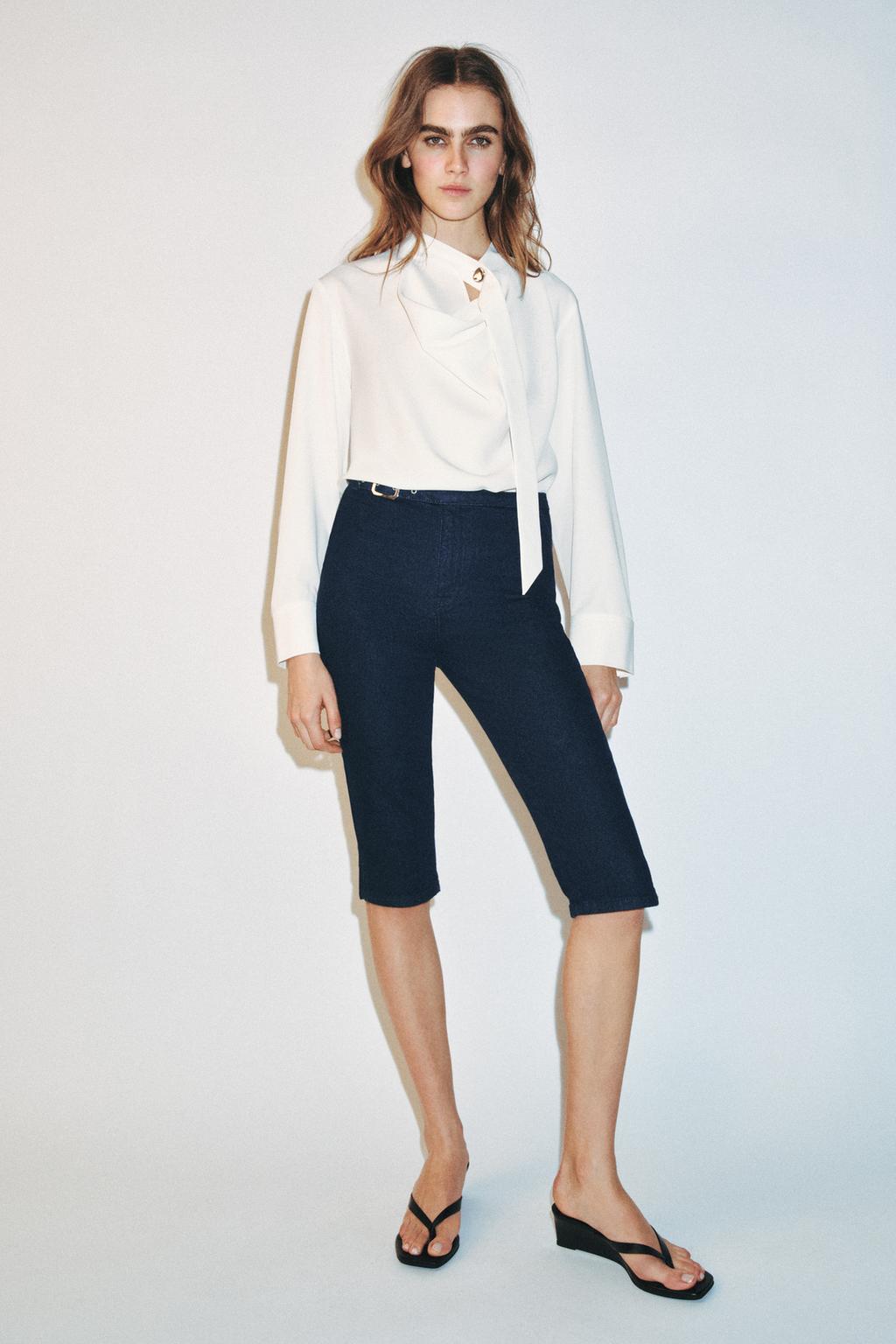 Z1975 BELTED CAPRI JEANS - image 3
