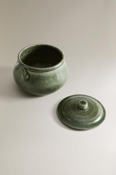 SOUPIÈRE TERRE CUITE AVEC COUVERCLE - Vert de Zara - Image 1