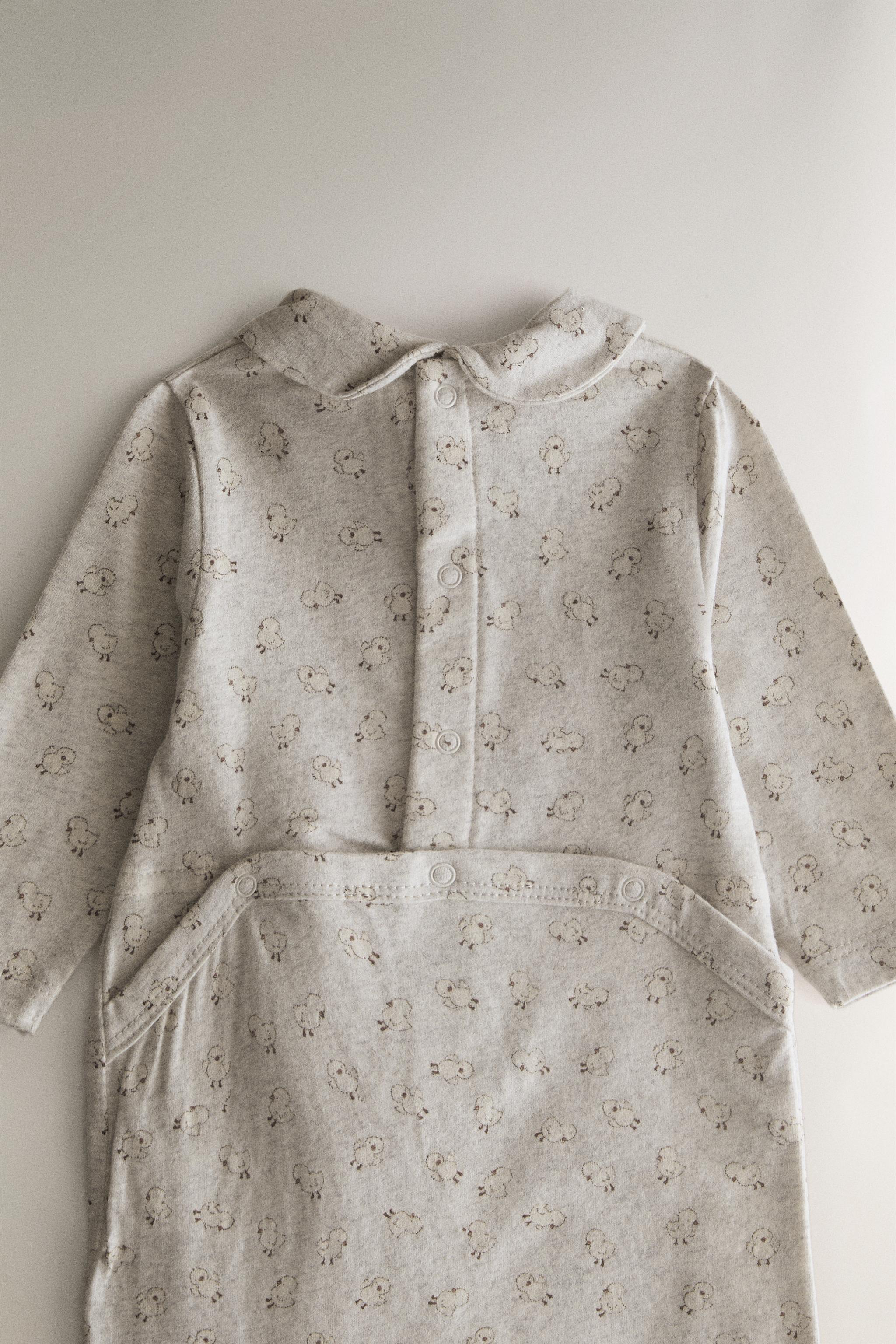 Детские комбинезоны Zara BABY CHICKS FOOTED ROMPER — фото 5