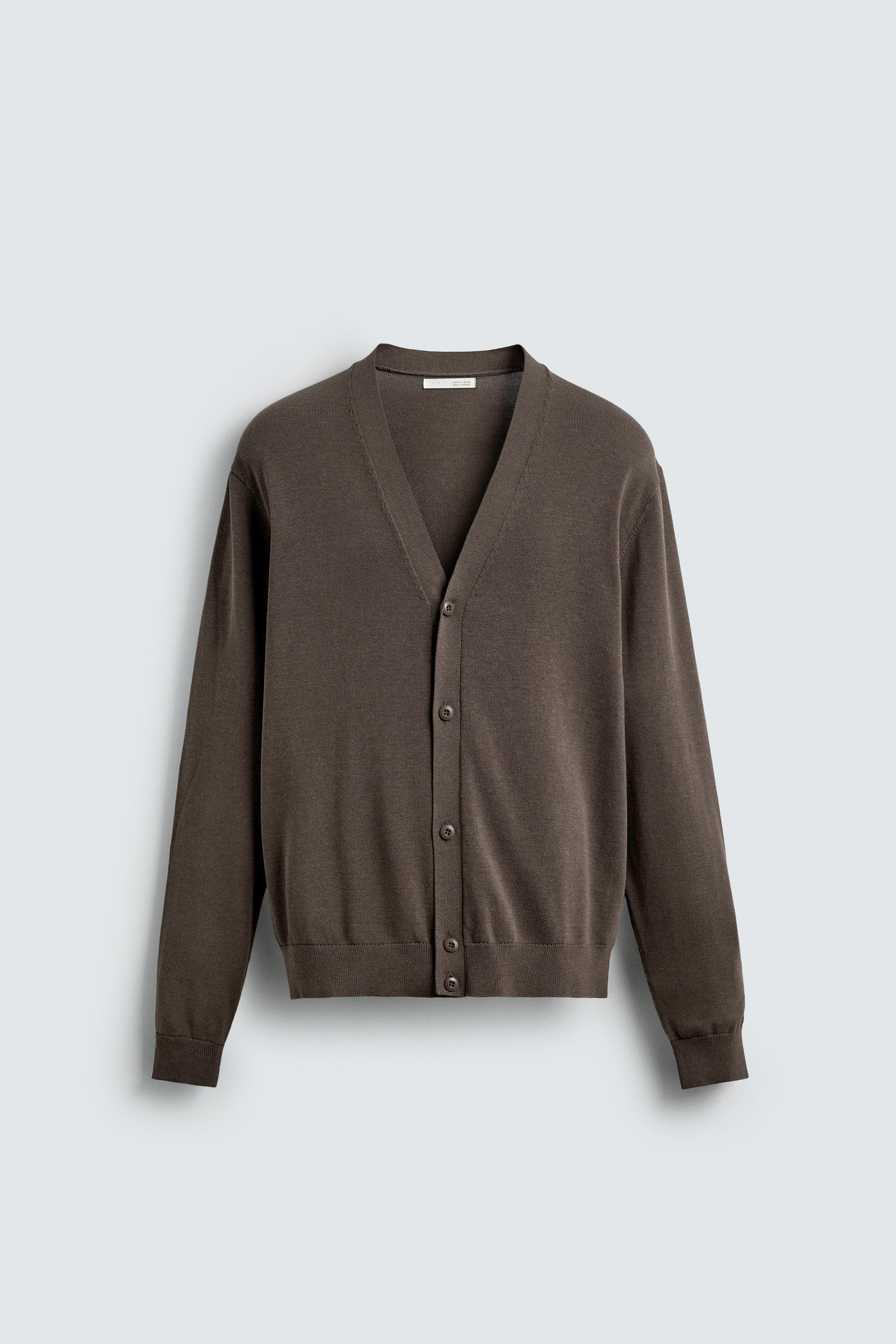ビッグサイズ  ZARA MAN  フルジップ ウール カーディガン ハイネック オンラインファッション - ビッグサイズ ZARA MAN フルジップ