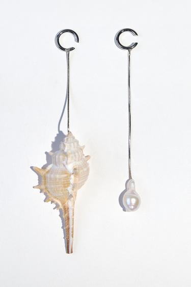 NUNICE EARCUFF S PERLAMI A MULEMI - Stbrn od Zara