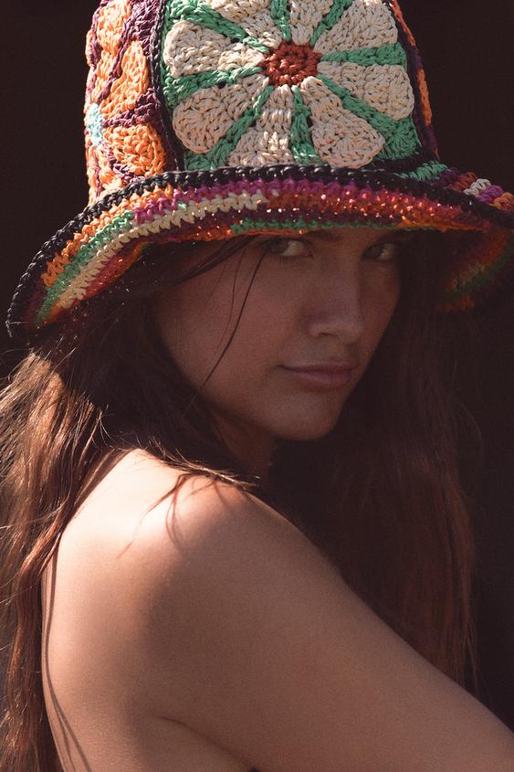 FLORAL PRINT BUCKET HAT from Zara - $45.90