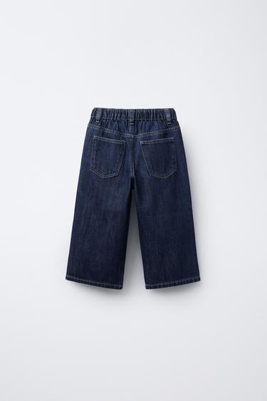 WIDE-LEG DRAWSTRING JEANS - Blue by Zara - Image 1