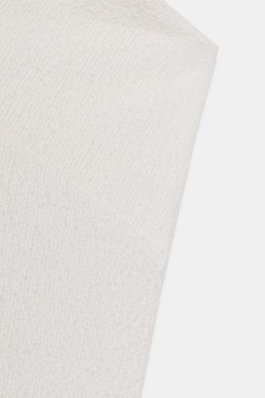 TOP BOUCLÉ CROISÉ - Blanc cassé de Zara - Image 7
