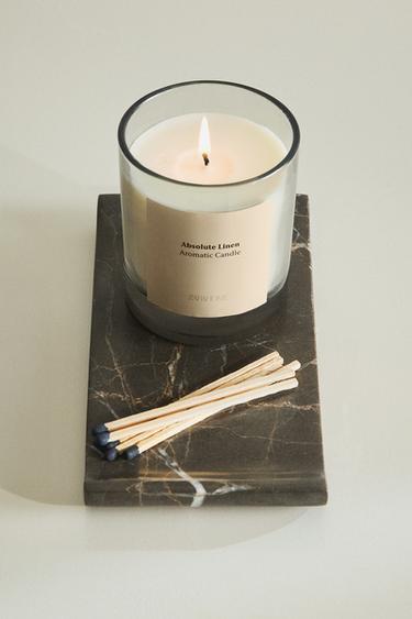 (200 G) ABSOLUTE LINEN SCENTED CANDLE - Mustard by Zara - Image 5