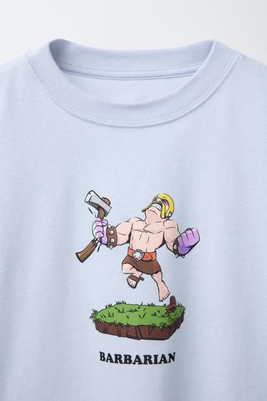BARBARIAN THE WORLD OF CLASH ™ T-SHIRT - Light blue by Zara - Image 2