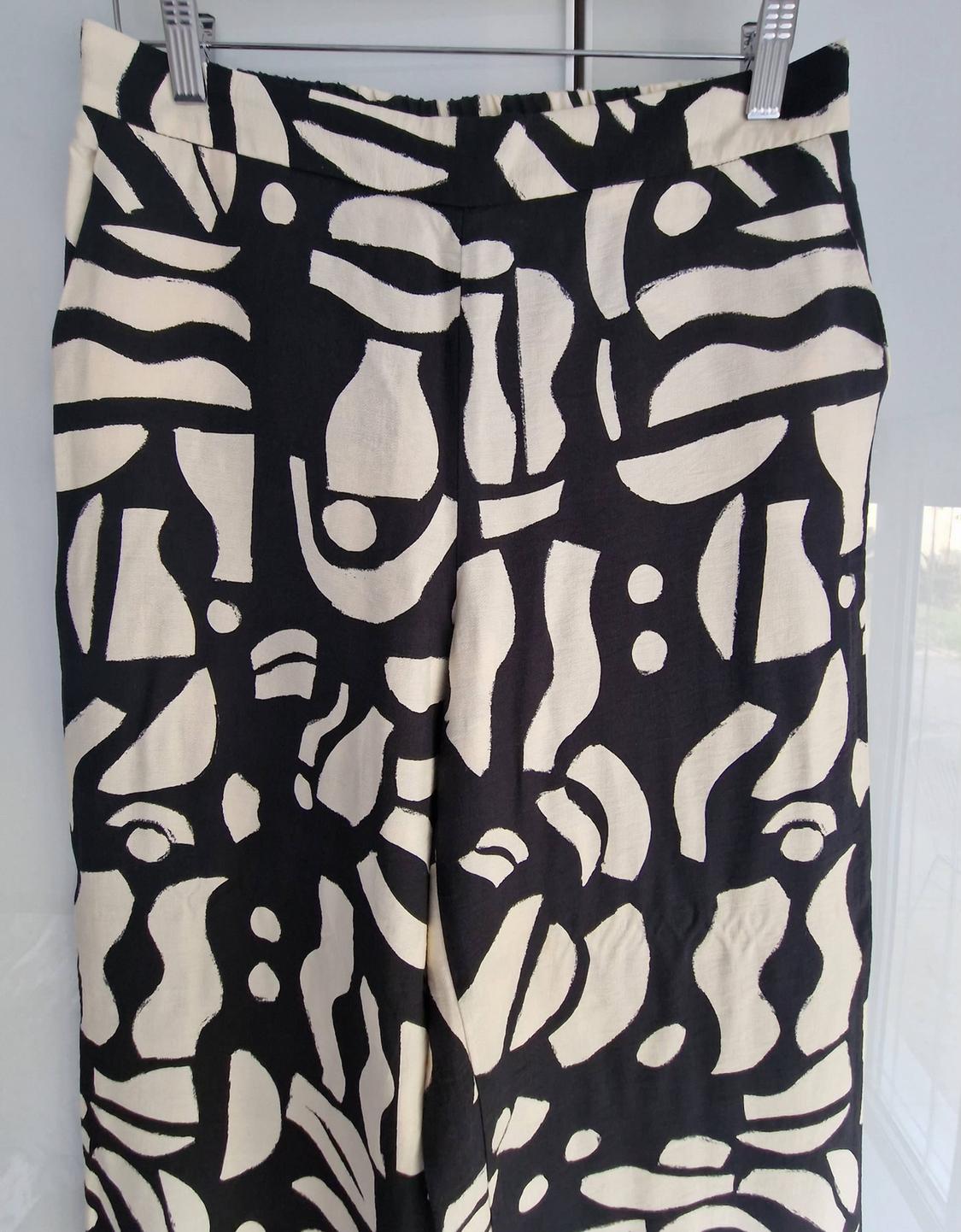 PRINTED STRAIGHT-CUT TROUSERS - Image 2