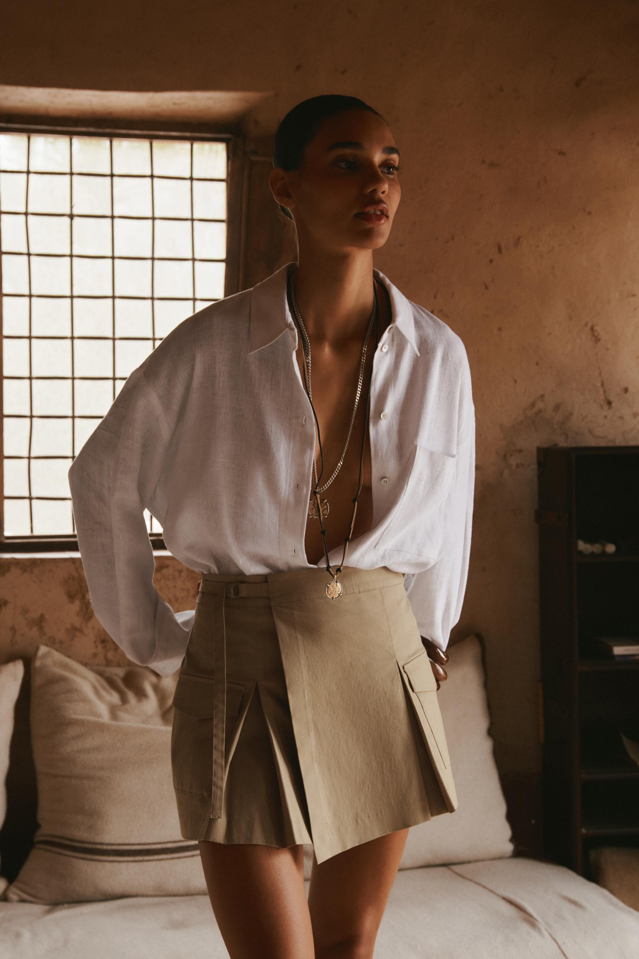 CARGO SKORT - Light camel | ZARA United States