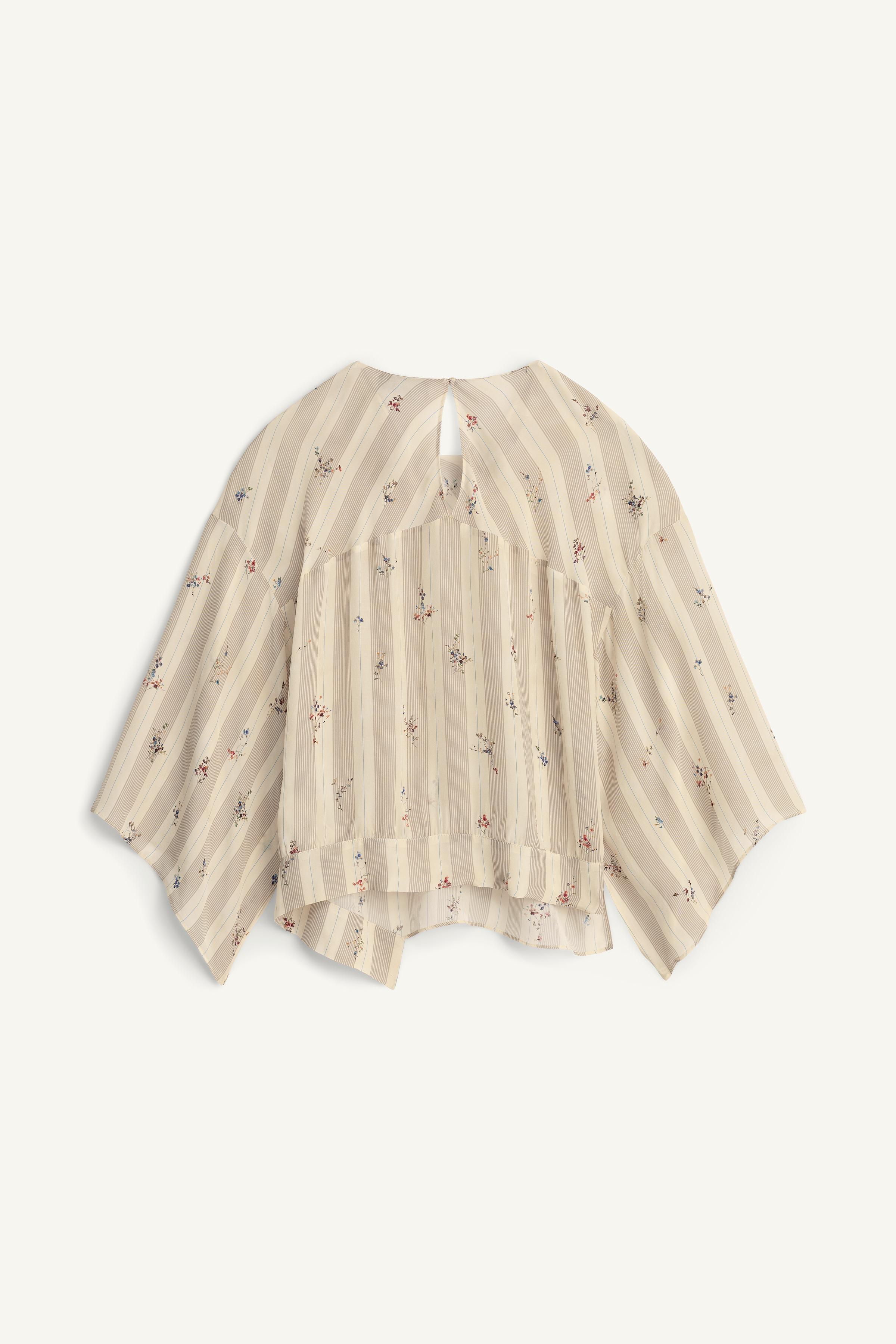 BLOUSE À RAYURES ET FLEURS ÉDITION LIMITÉE