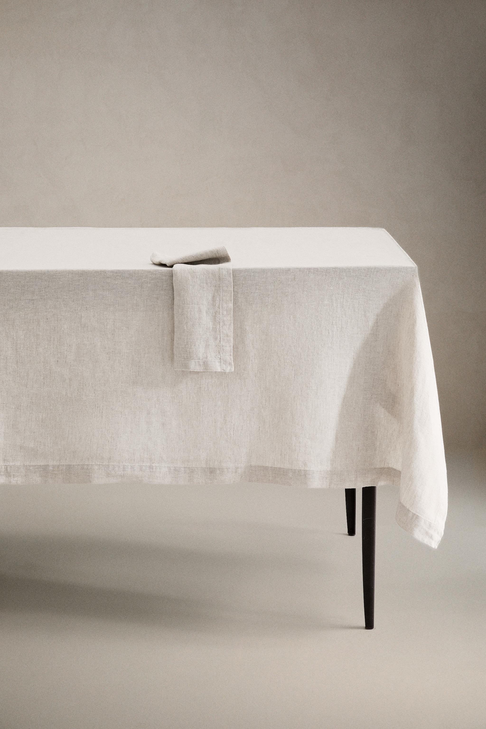 WASHED LINEN TABLECLOTH