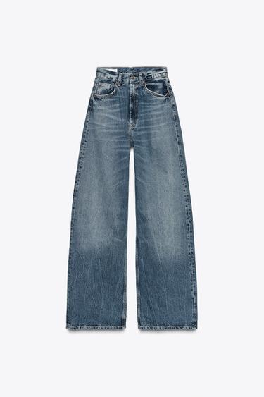 TRF HIGH-WAIST EXTRA WIDE-LEG JEANS - Indigo by Zara - Image 0