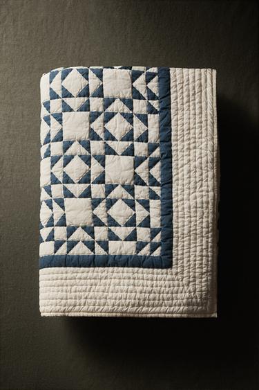 QUILTED THROW - Ecru by Zara - Image 5