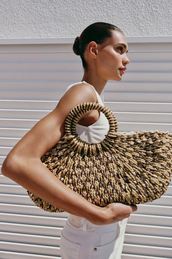BRAIDED HANDBAG - Two-tone by Zara - Image 0