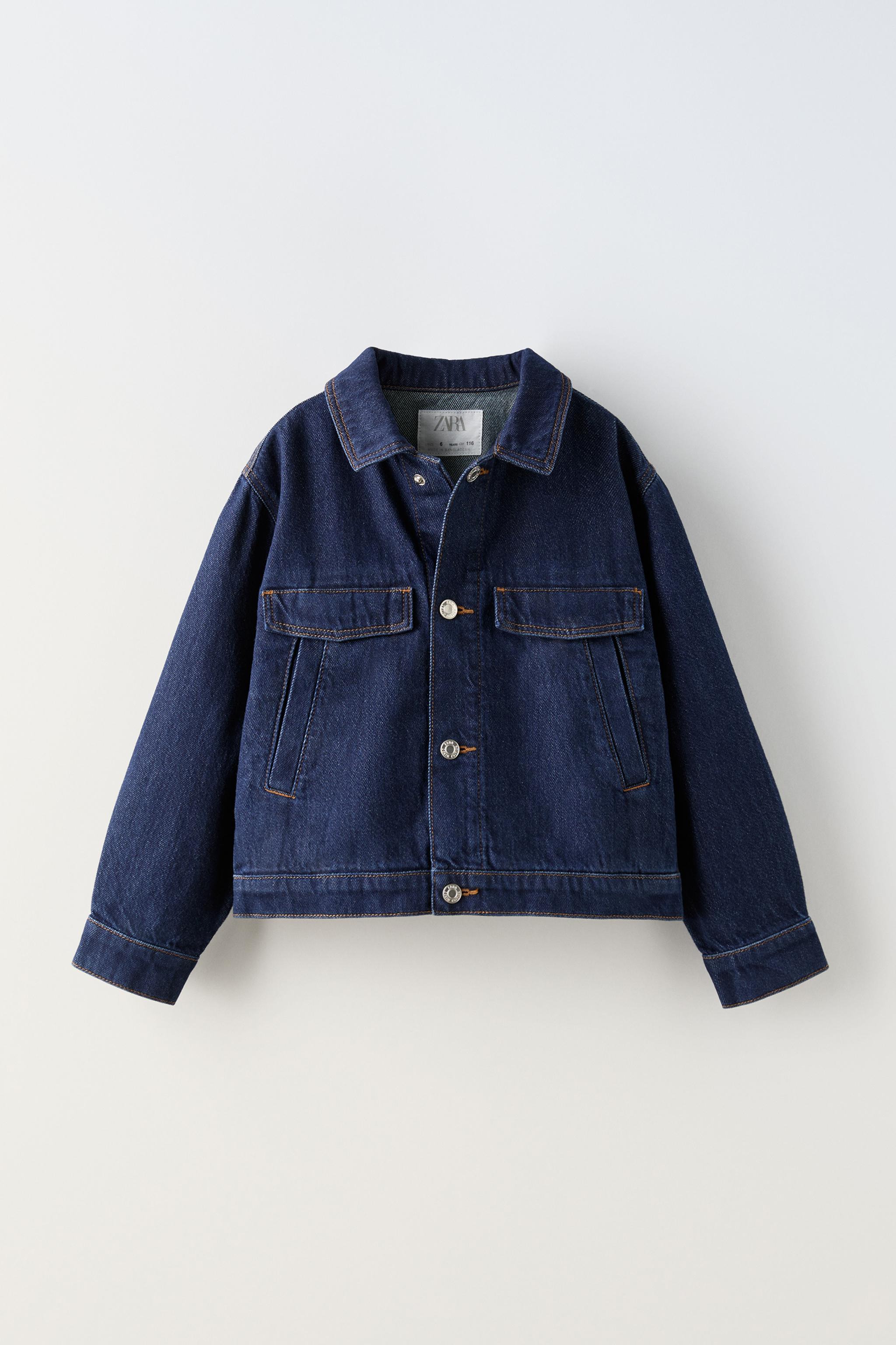 Basic denim jacket zara on sale