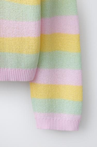STRIPED KNIT CARDIGAN - Multicoloured by Zara - Image 3
