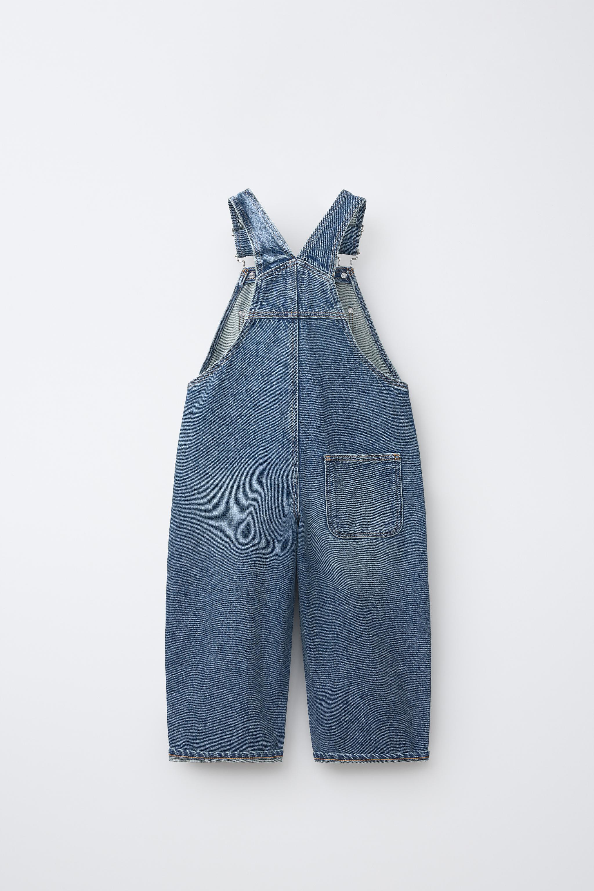 Детские комбинезоны Zara LONG DENIM OVERALLS — фото 3