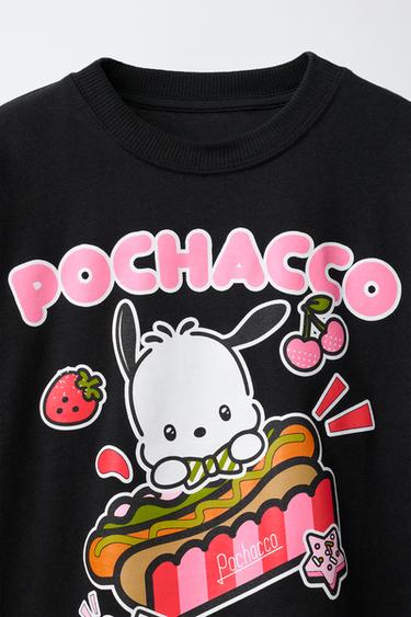 POCHACCO AND HIS FRIENDS © SANRIO T-SHIRT - Black by Zara - Image 2