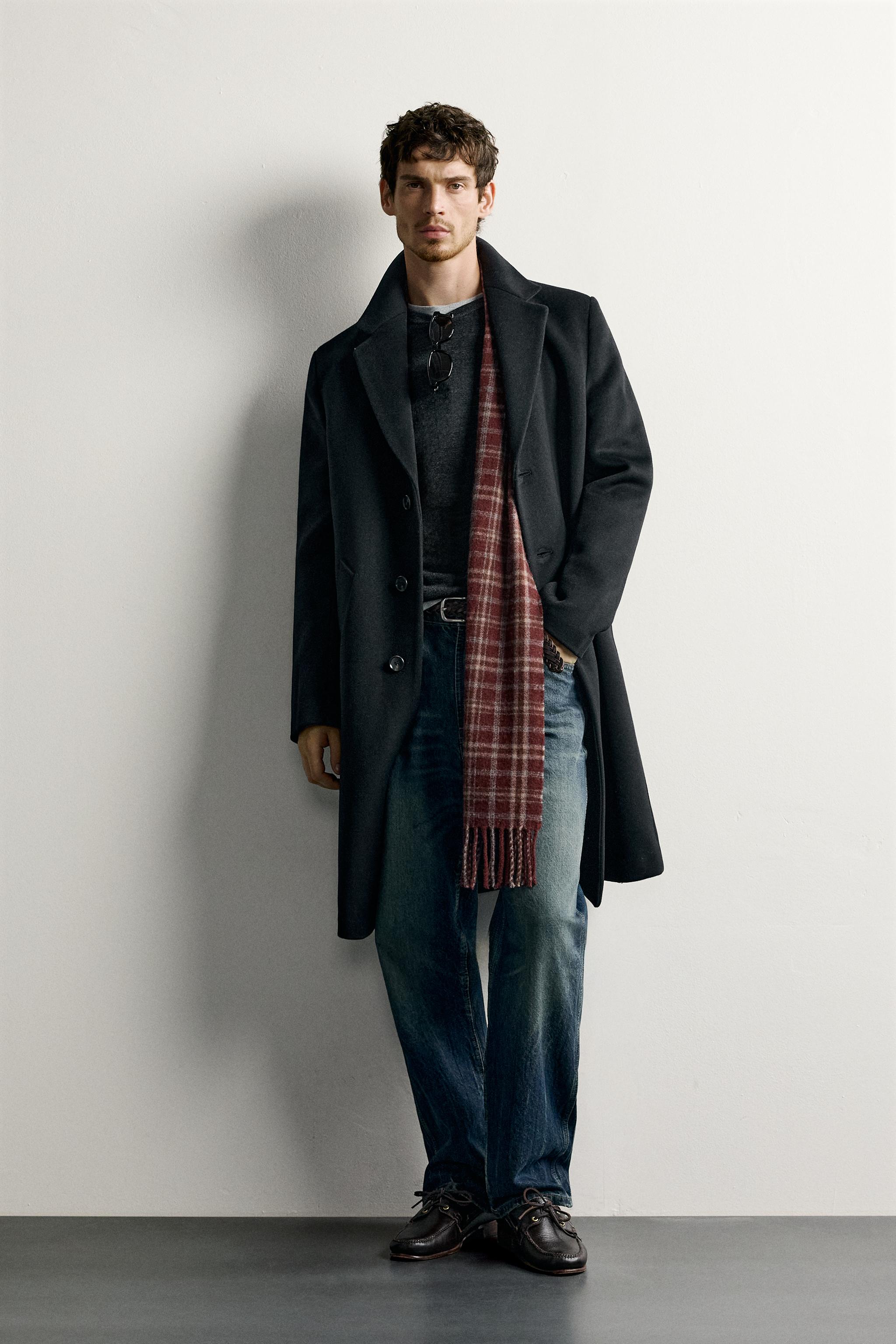 REGULAR-FIT WOOL-BLEND COAT