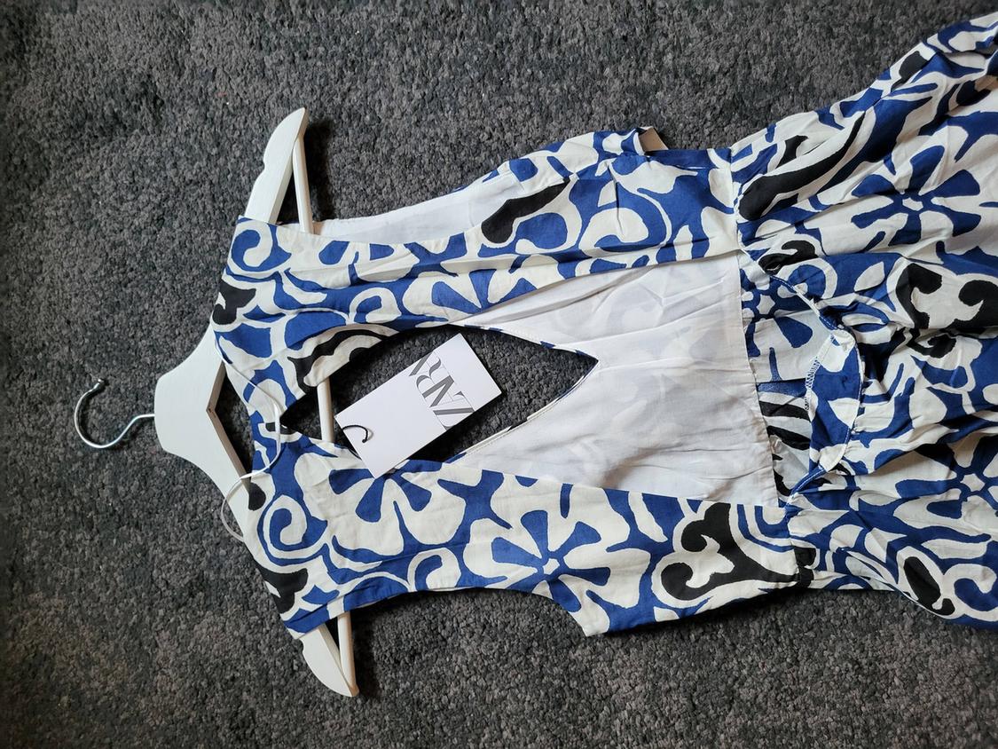 PRINTED CROSSOVER DRESS - Image 6