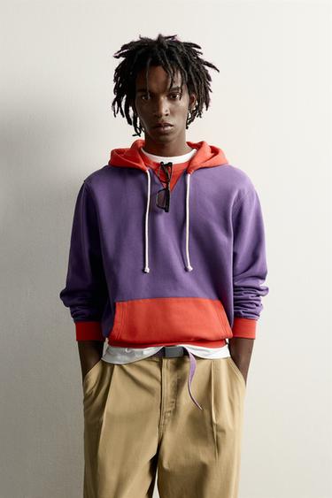 FRUIT OF THE LOOM™ CONTRAST HOODIE — Lilac 2