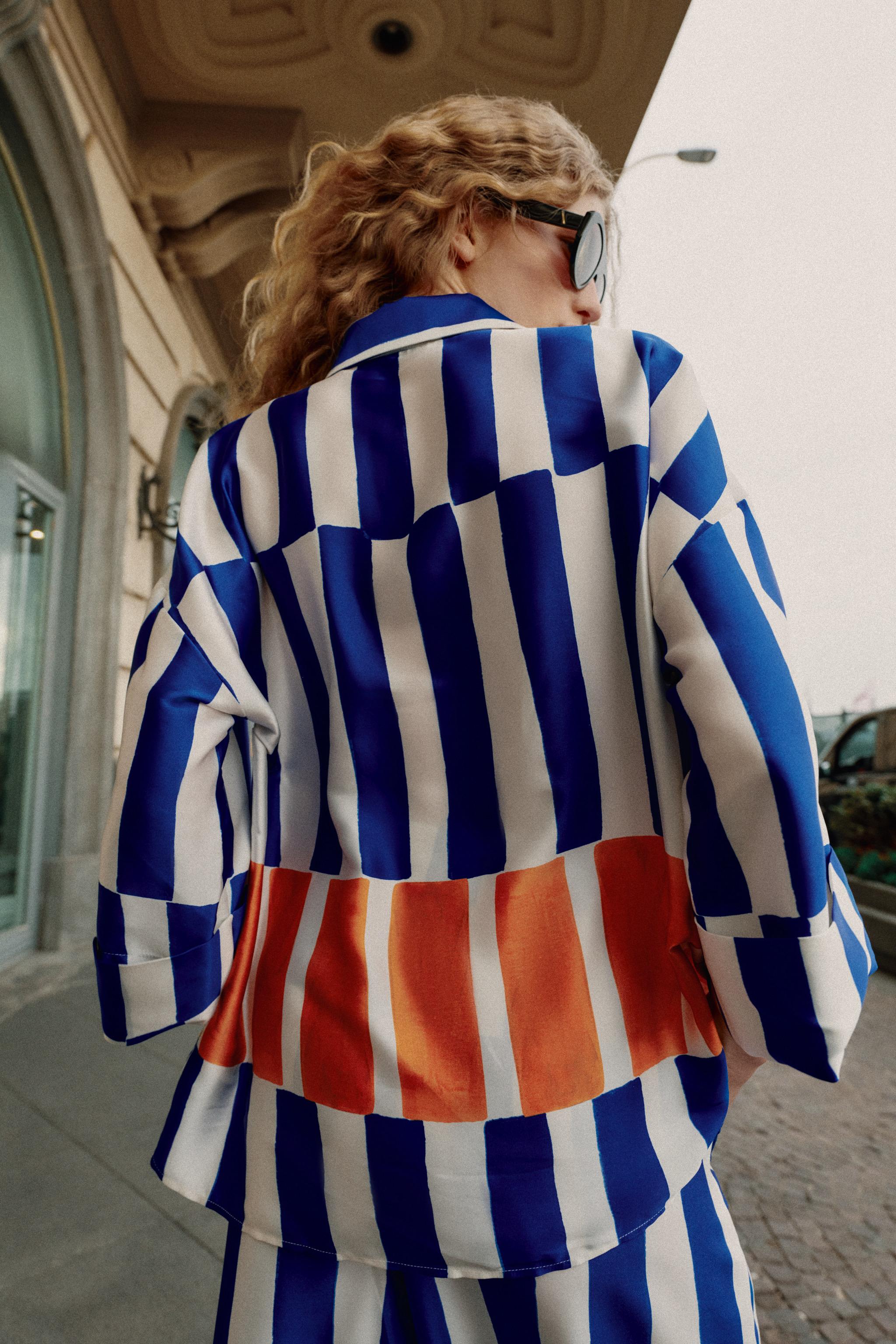 CHEMISE OVERSIZE À RAYURES