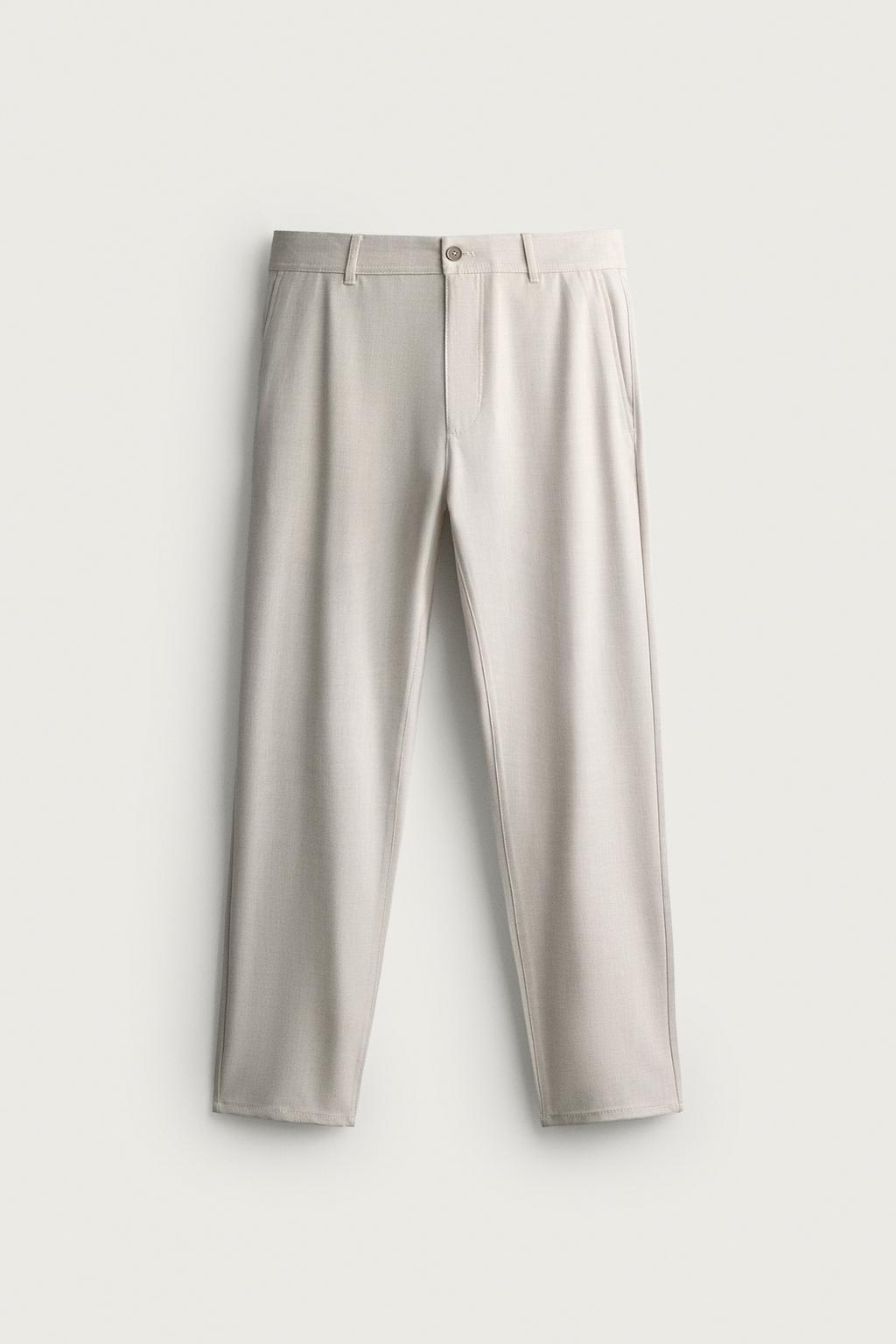 COMFORT TEXTURED CHINO TROUSERS