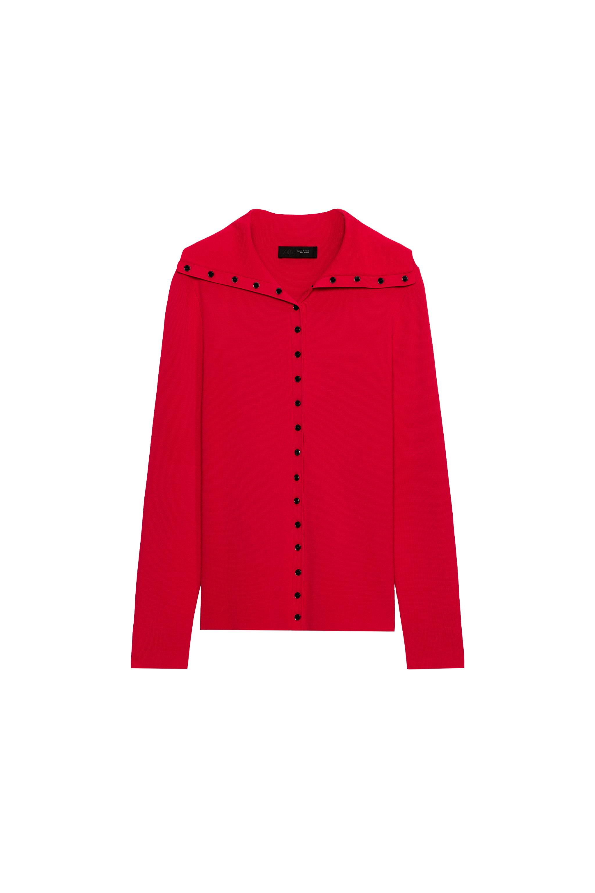 Женские кардиганы Zara BUTTON-UP CARDIGAN — фото 10