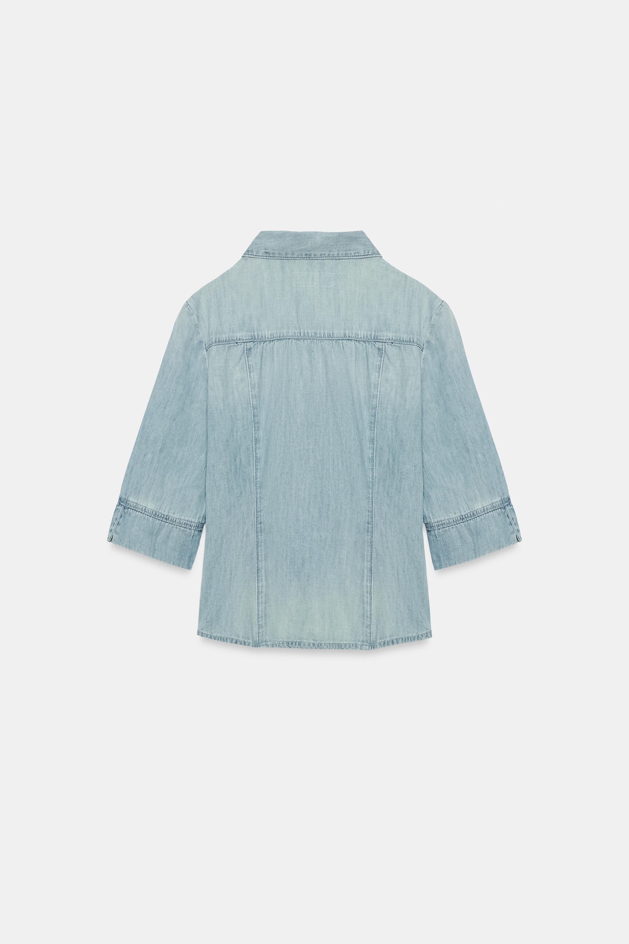 TRF FITTED DENIM SHIRT
