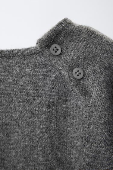 100% CASHMERE SWEATER - Dark grey by Zara - Image 2
