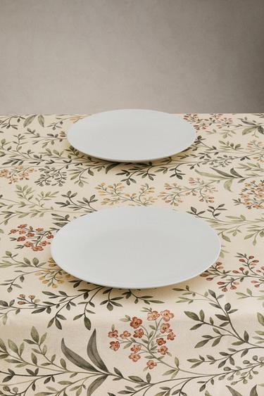 NAPPE À IMPRIMÉ FLORAL - Vert de Zara - Image 1