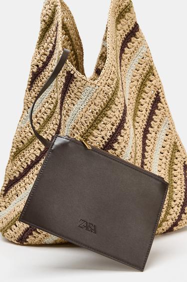 BRAIDED TOTE BAG - Multicoloured by Zara - Image 3