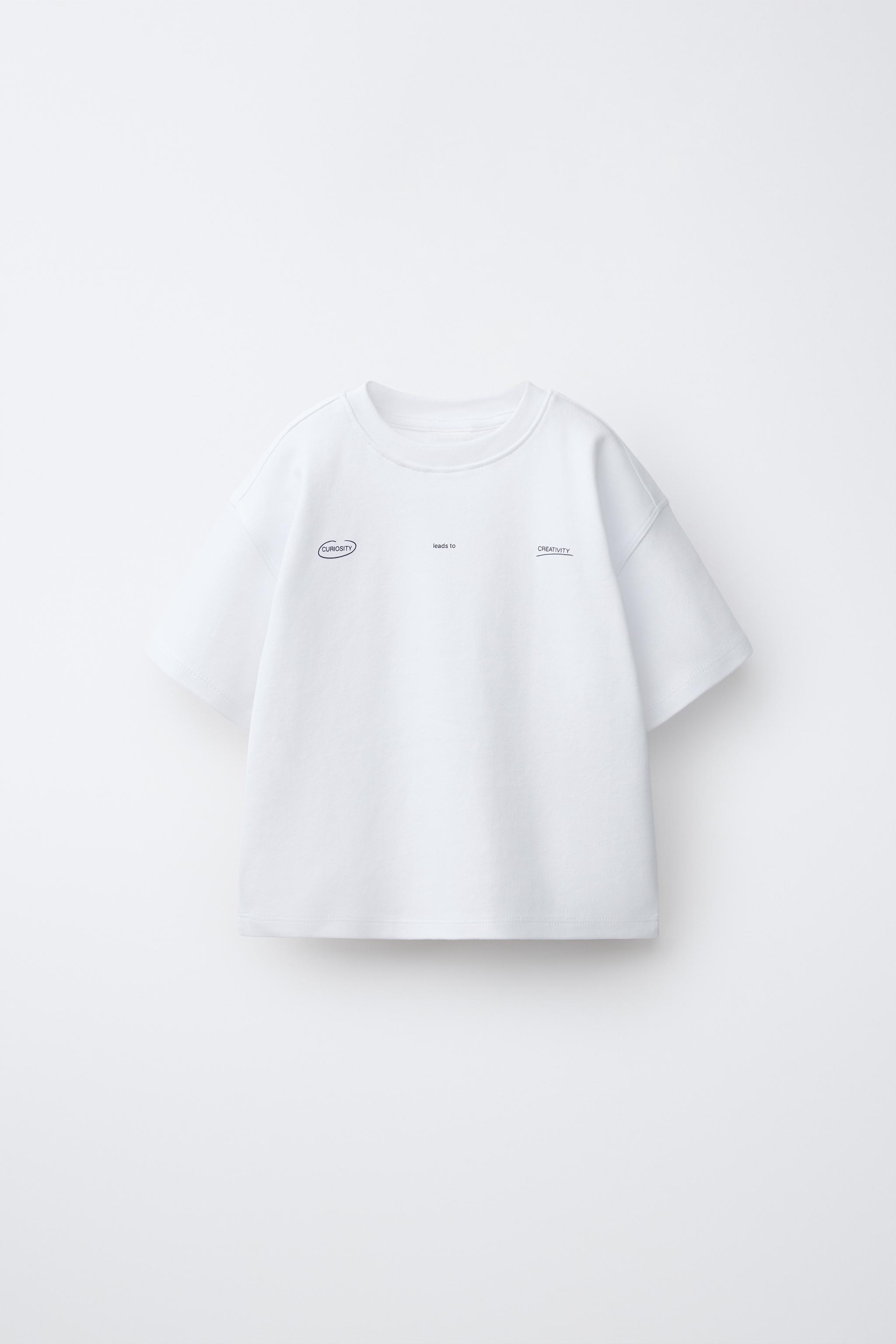 T-SHIRT EN INTERLOCK À INSCRIPTION