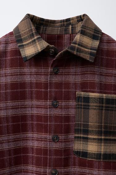 CHEMISE IMPRIMÉE À CARREAUX - Multicolore de Zara - Image 2