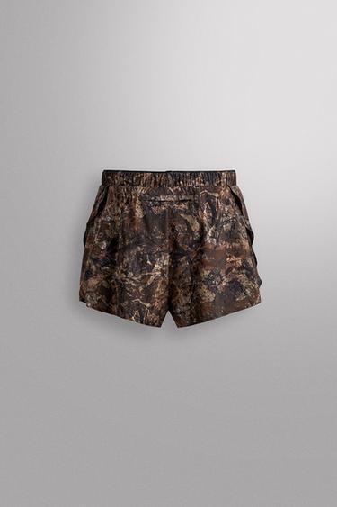 3" TREE PRINT RUNNING SHORTS - Oranges by Zara - Image 8