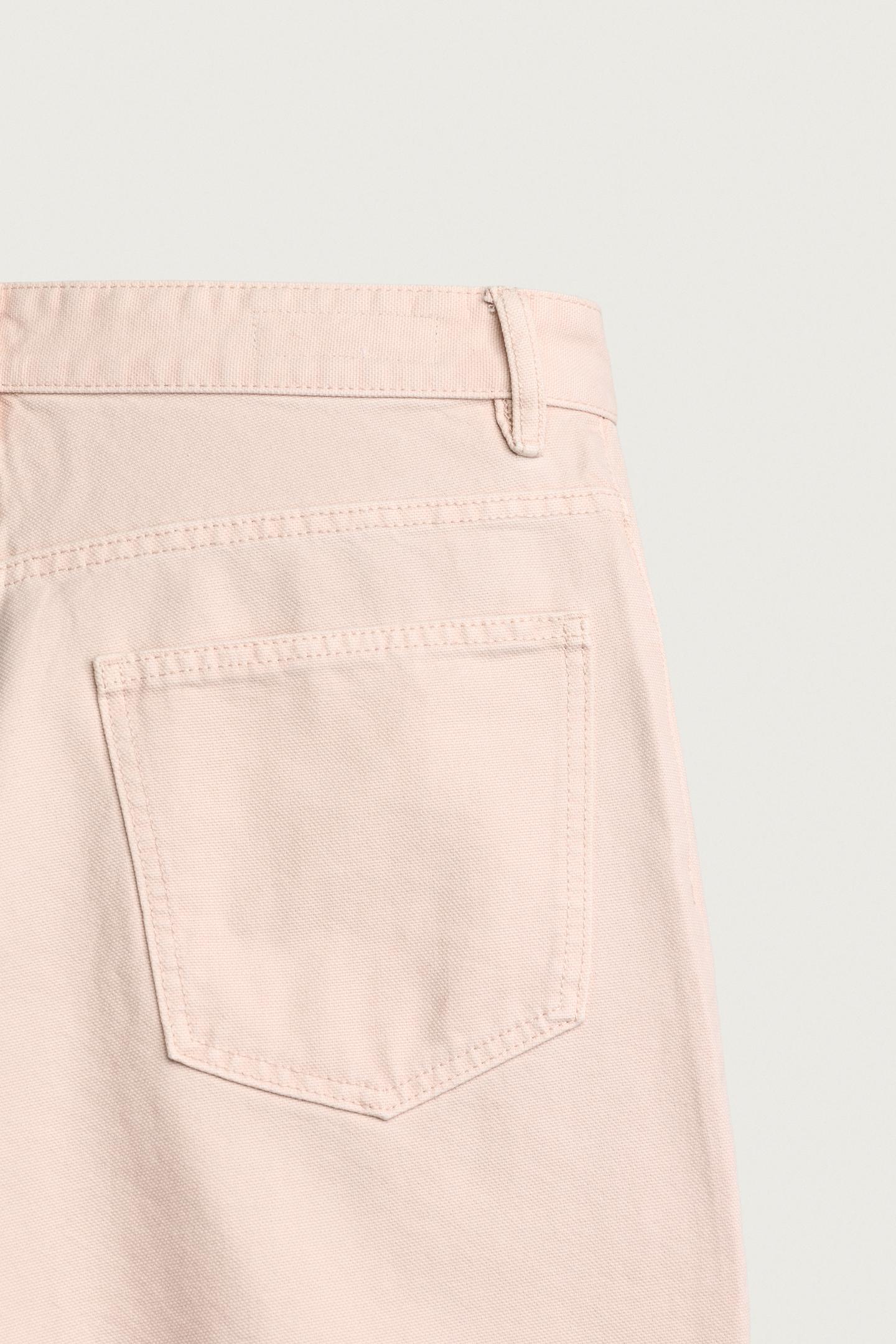 Мужские шорты Zara Relaxed Fit Denim Shorts, цвет: Розовый — фото 9