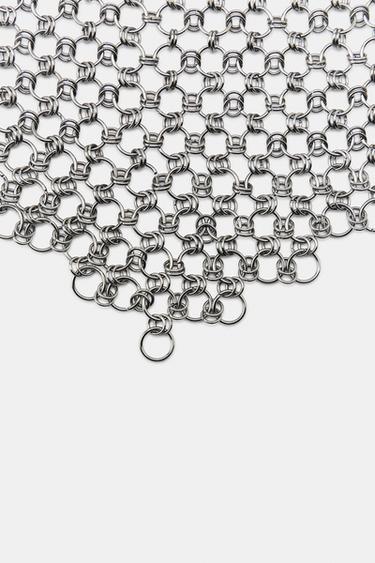 CEINTURE MÉTALLIQUE MAILLE - Argent de Zara - Image 4