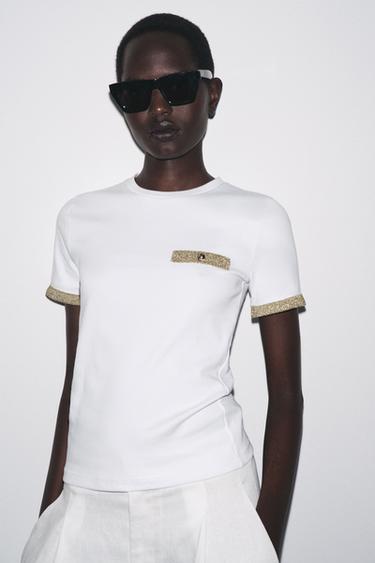 METALLILANKA-T-PAITA - White Zaralta