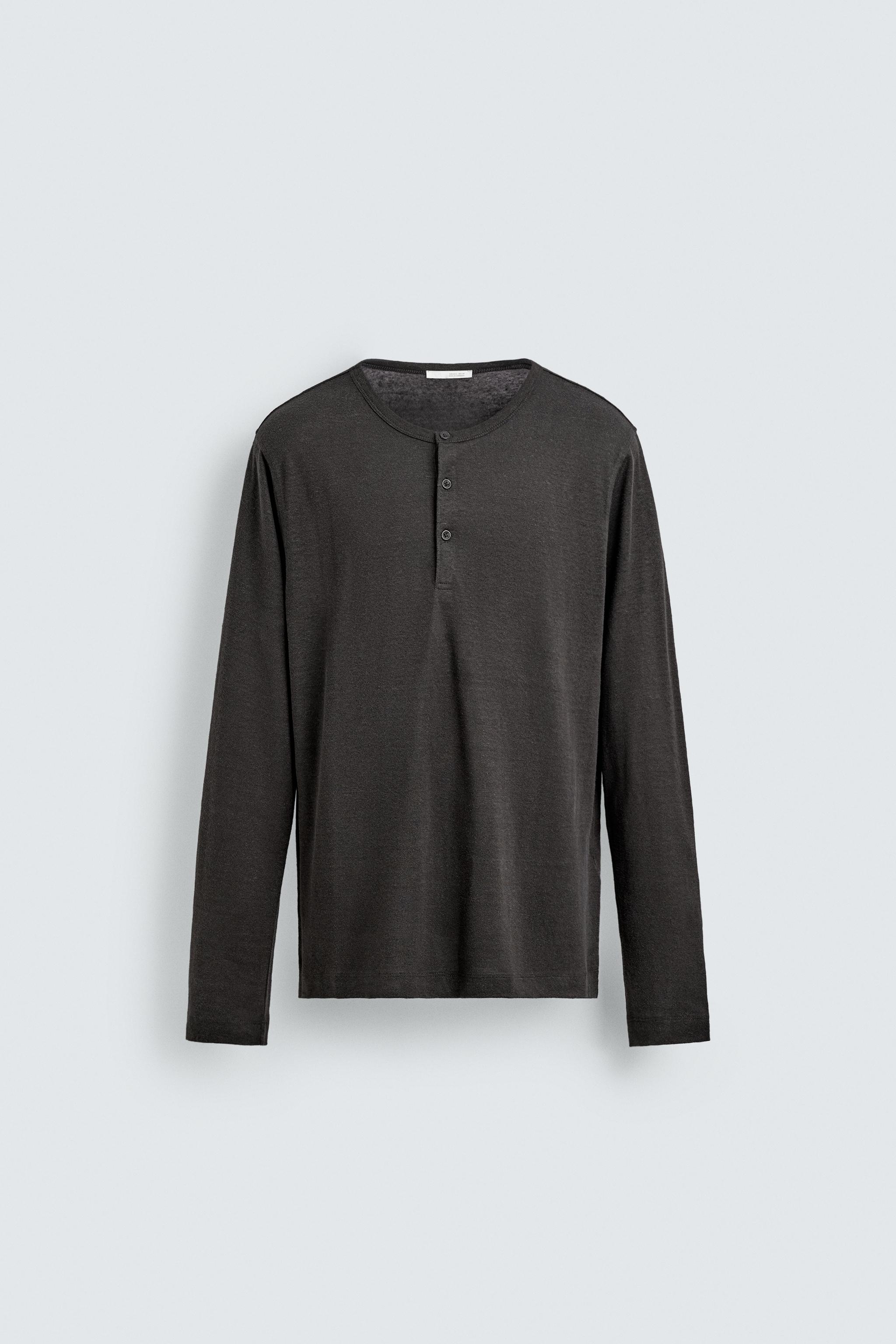 Tシャツ(長袖/七分) emoda zara ZARA - ZARA ザラ 7分袖 Tシャツ sizeS/黒 □◇ レディースの通販 by